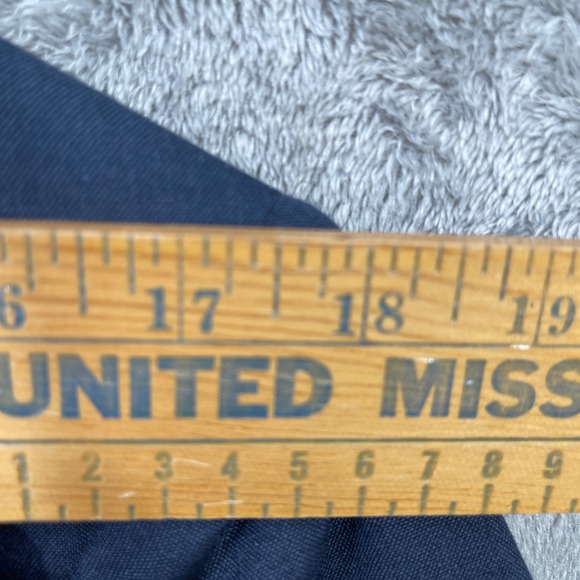 Sans A Belt Suit Men Blazer Formal Event Sport Coat Wool Silk Blend Siz 41R Blue - Picture 12 of 13